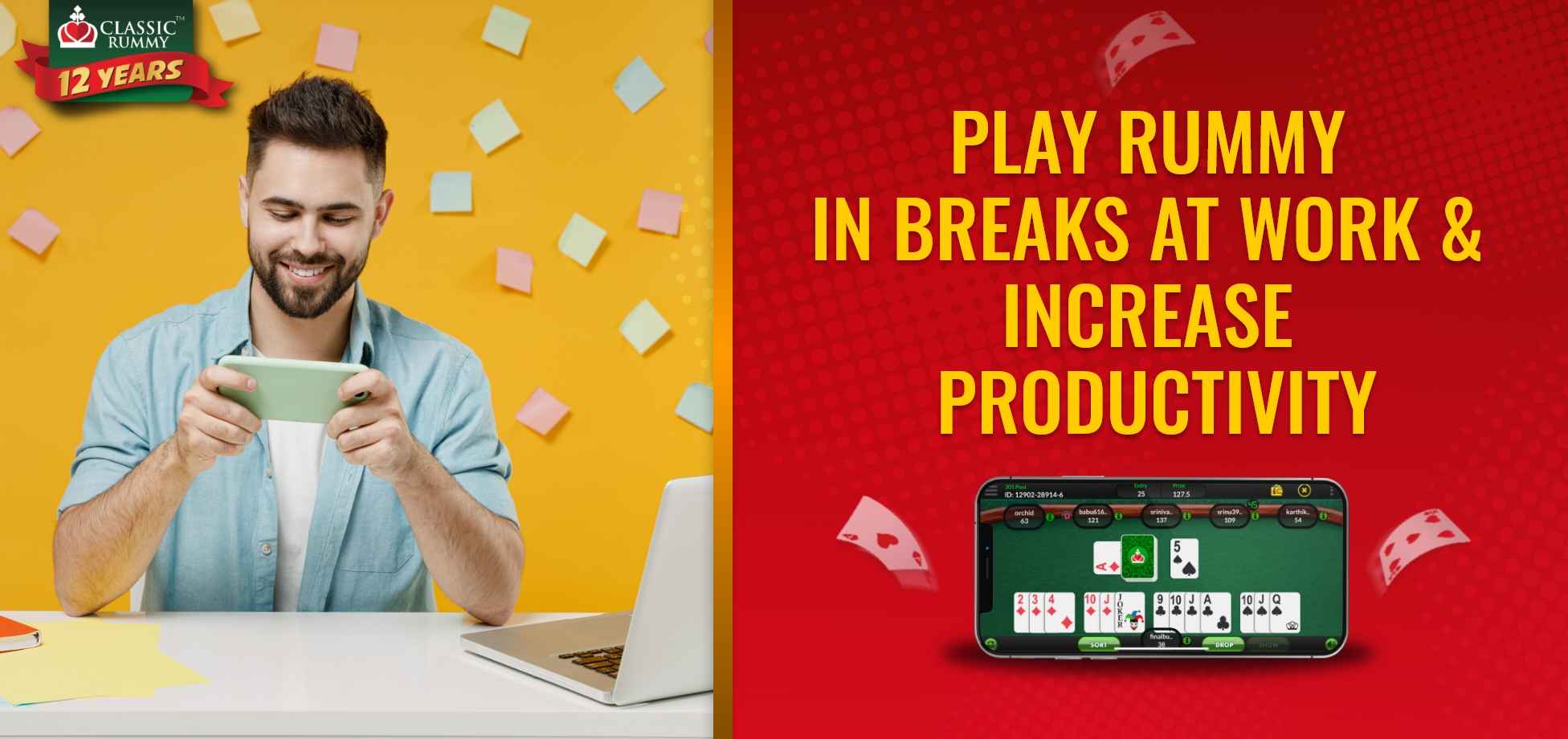 Play Rummy at Work Increase Productivity